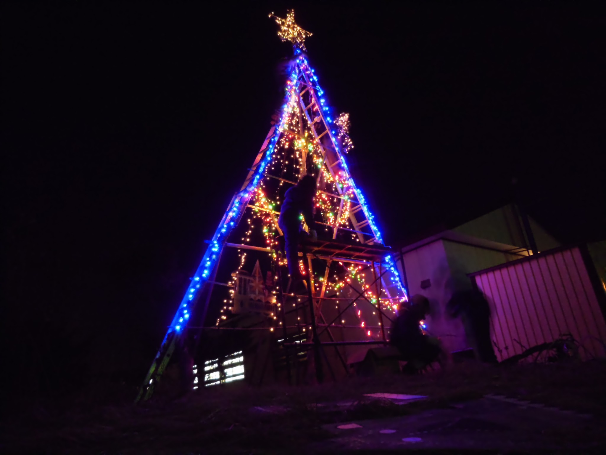 宮前町クリスマスイルミネーション15 清水沢プロジェクト